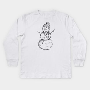 Snowman Kids Long Sleeve T-Shirt
